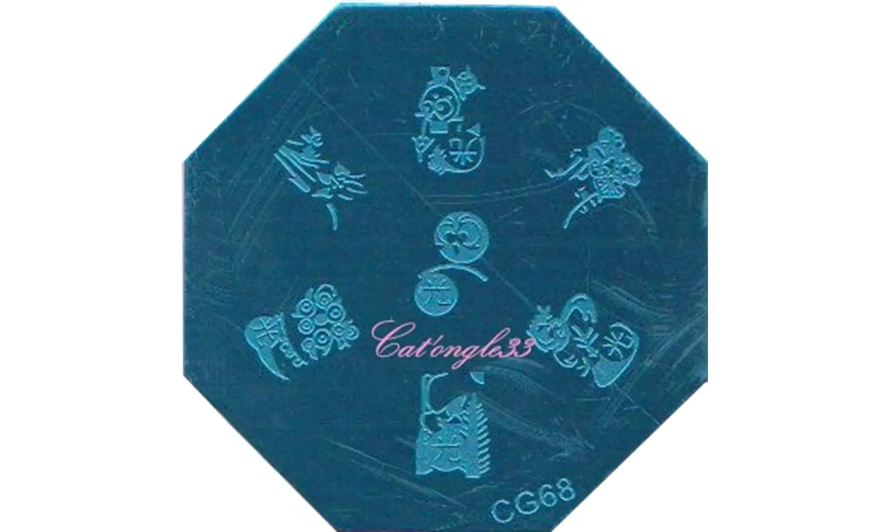 Plaque stamping CG68 nail art