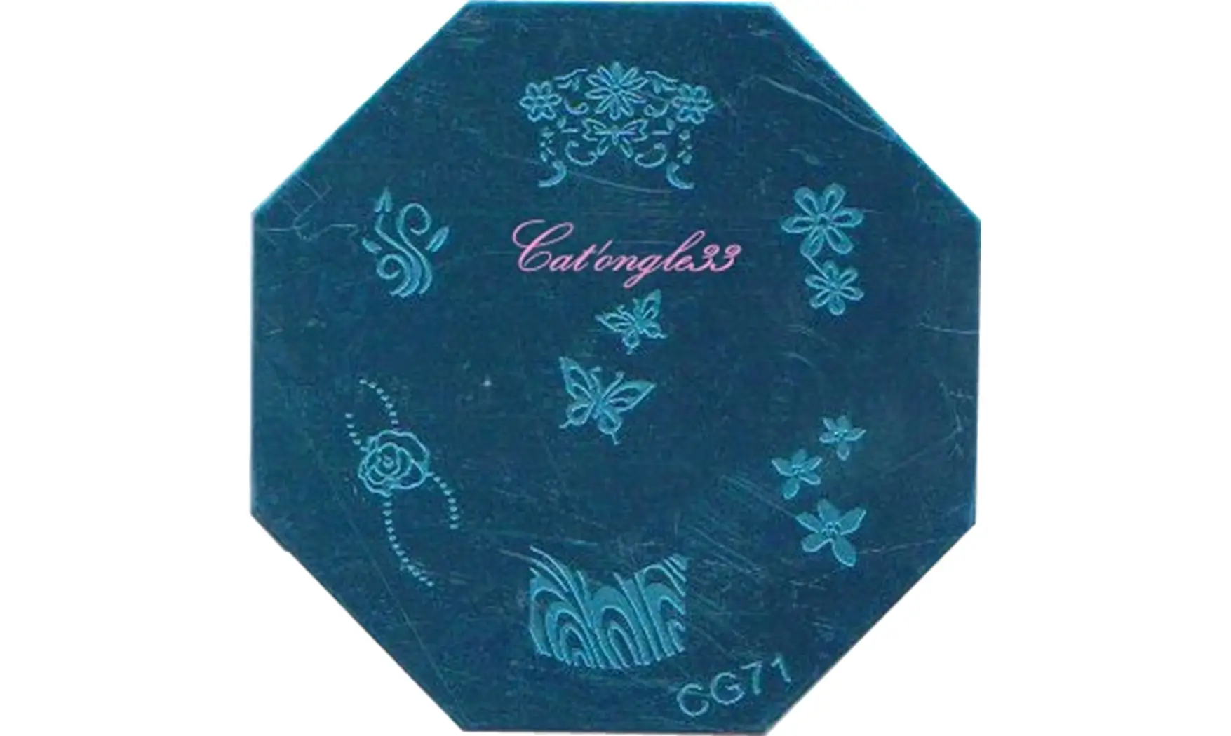 Plaque stamping CG71 nail art