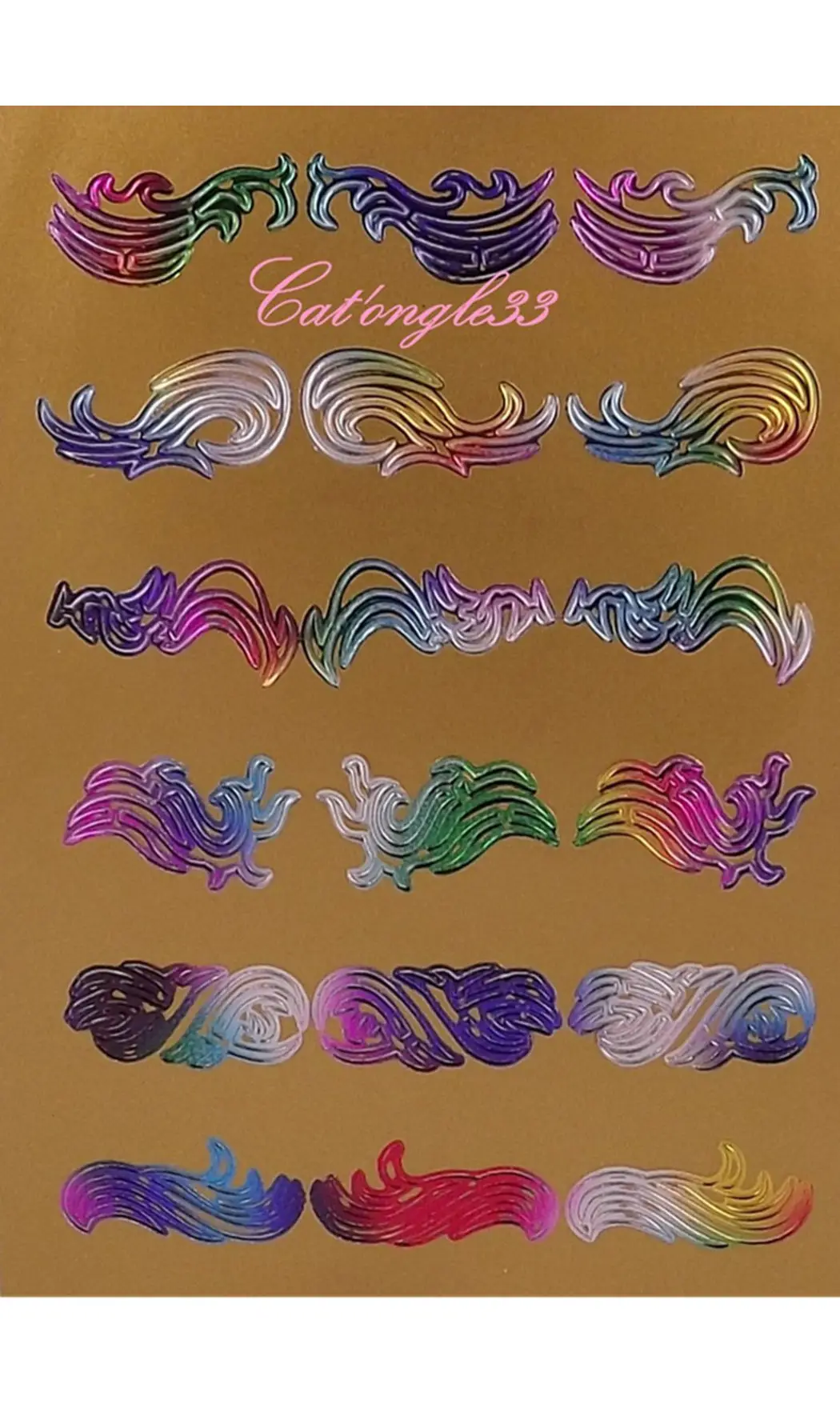 Stickers peel off