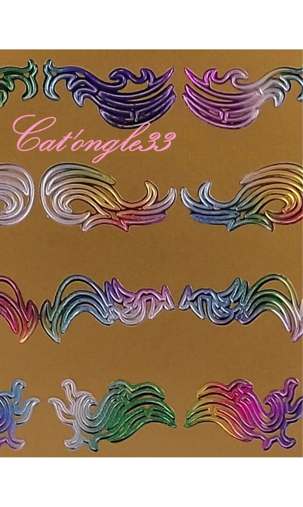 Stickers peel off
