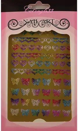 Stickers peel off coeur papillon