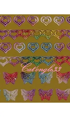 Stickers peel off coeur papillon