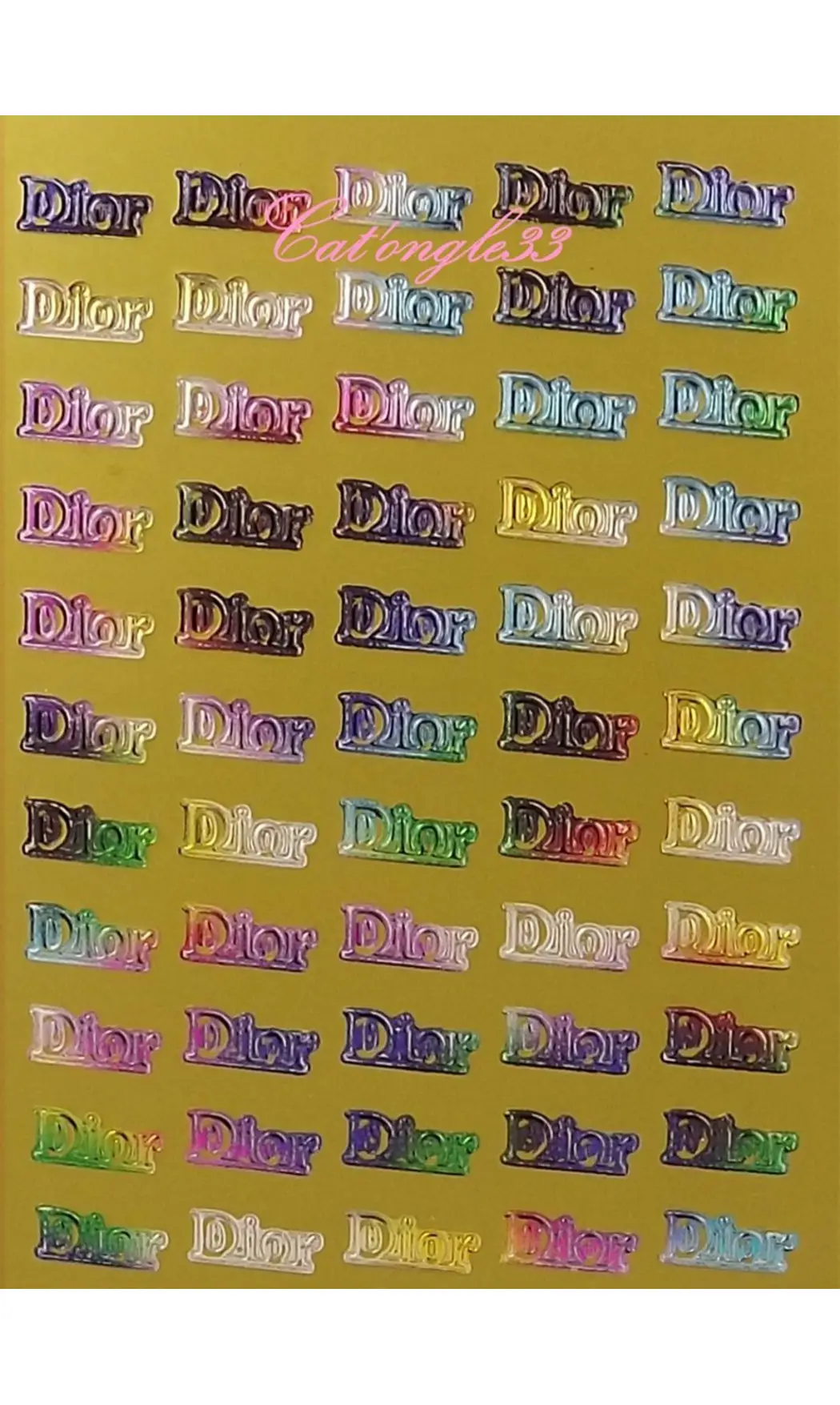 Stickers peel off D