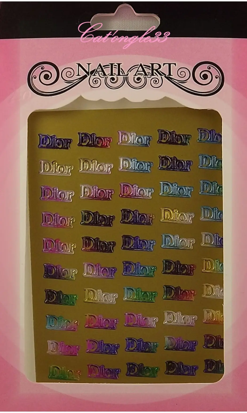 Stickers peel off D