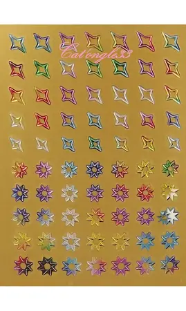 Stickers peel off étoiles