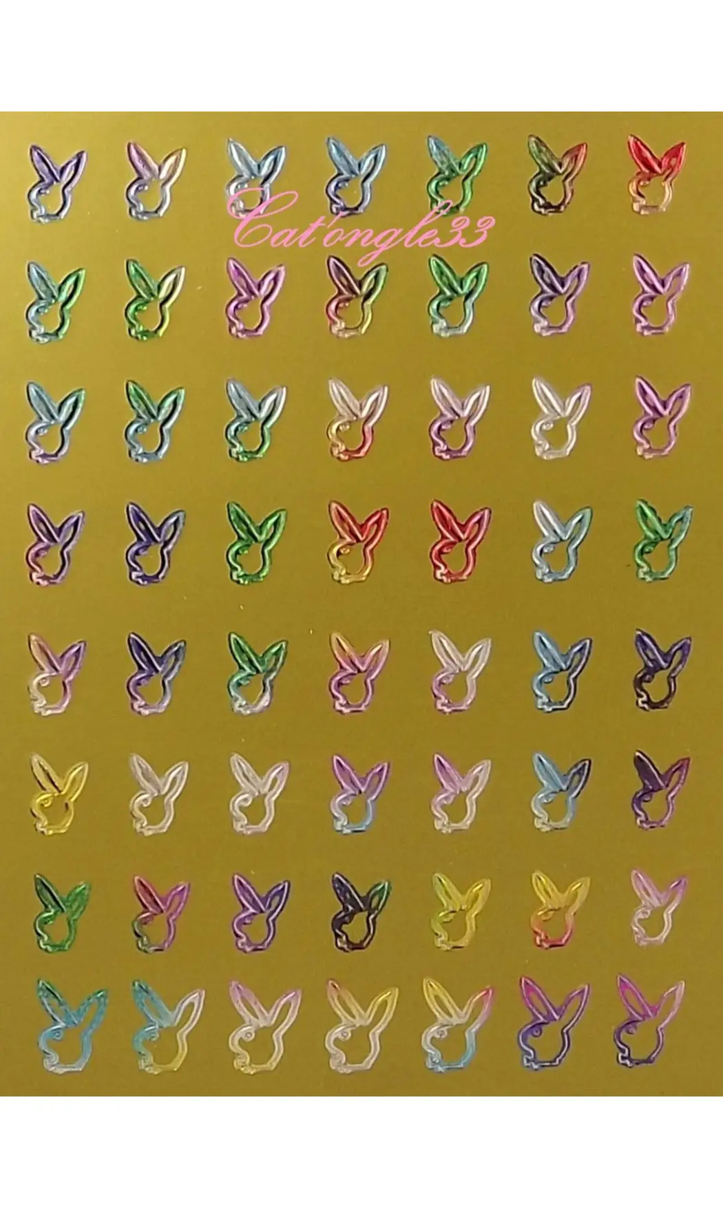 Stickers peel off lapin