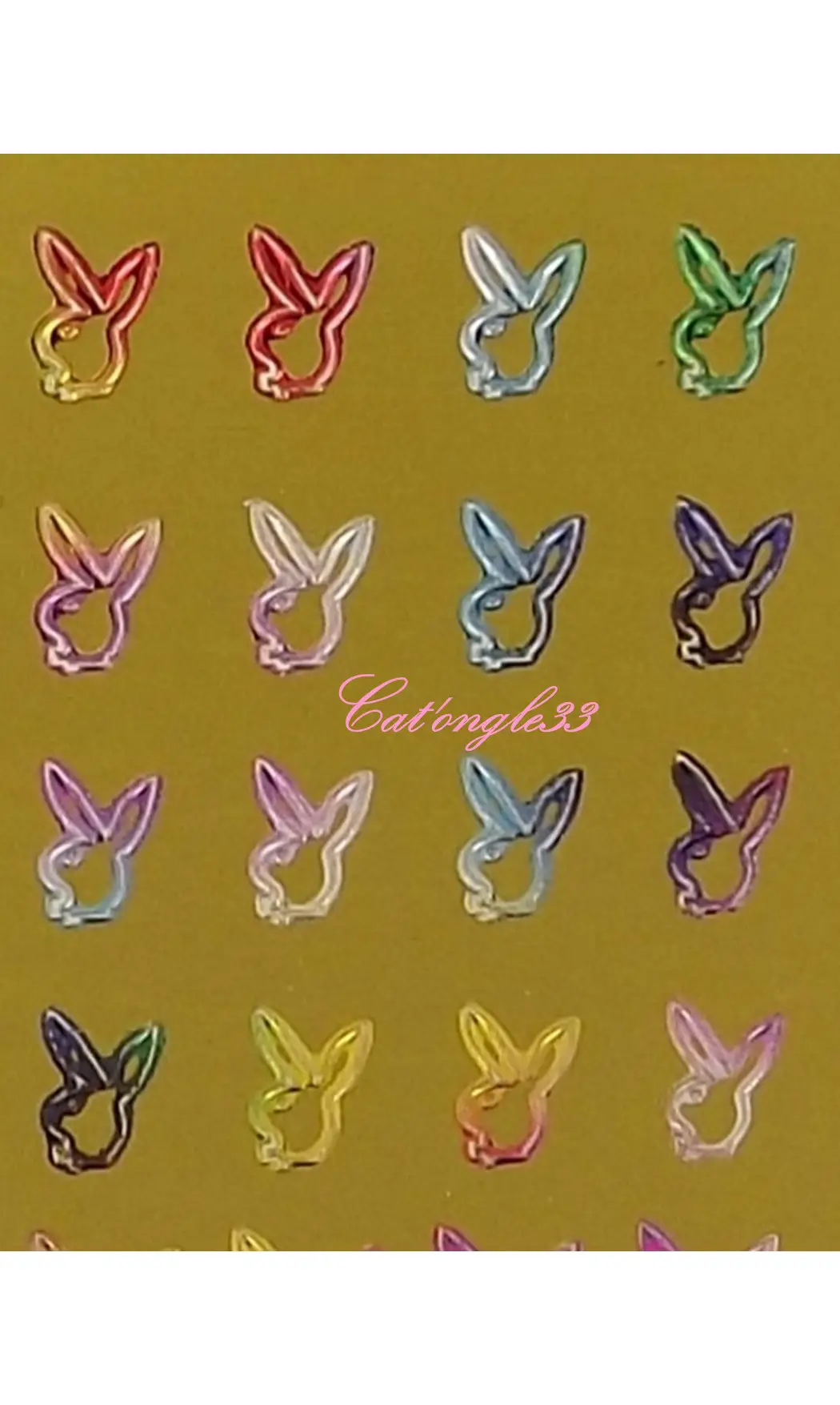 Stickers peel off lapin
