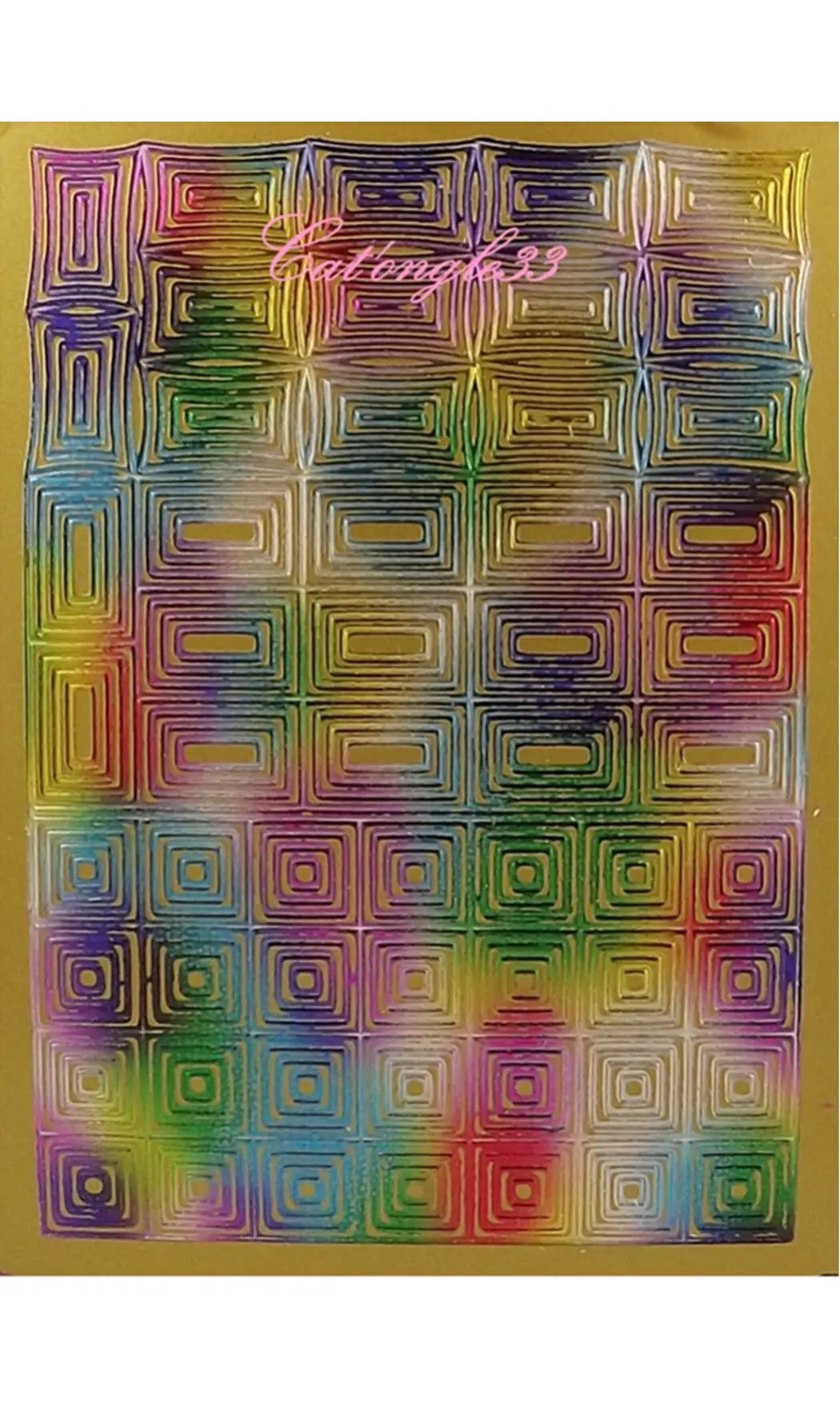 Stickers peel off rectangle carré