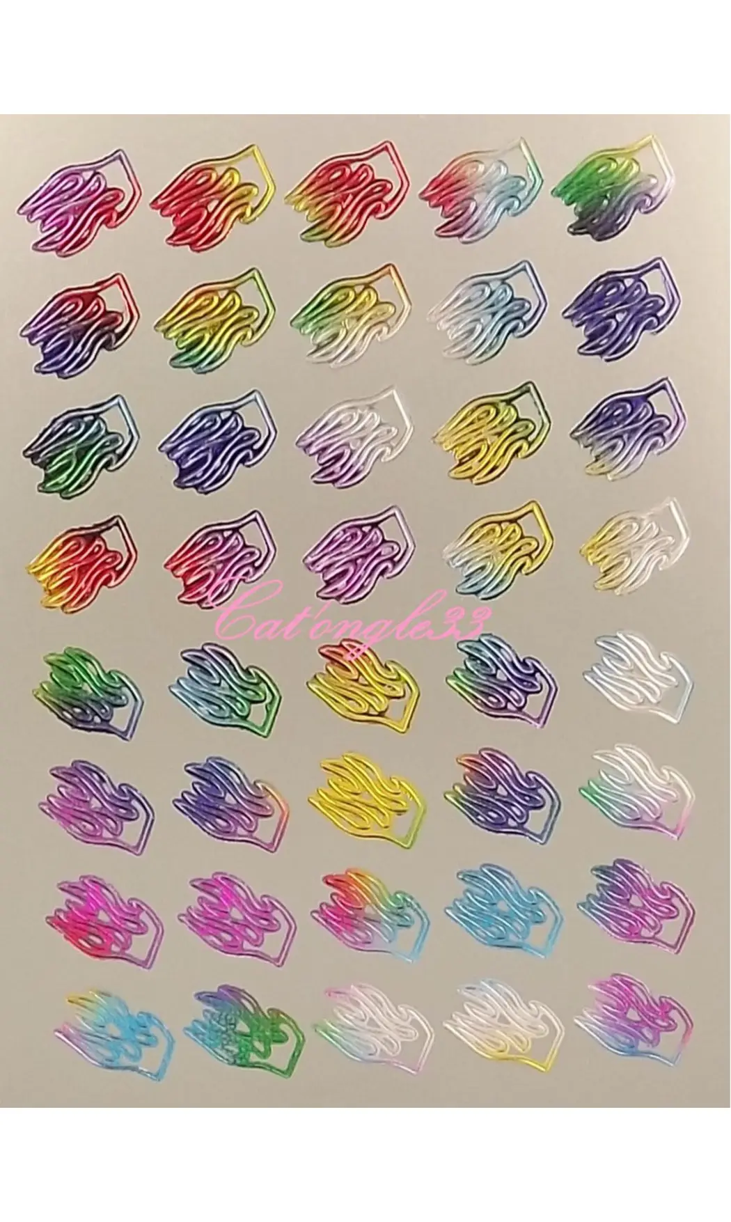 Stickers peel off flamme