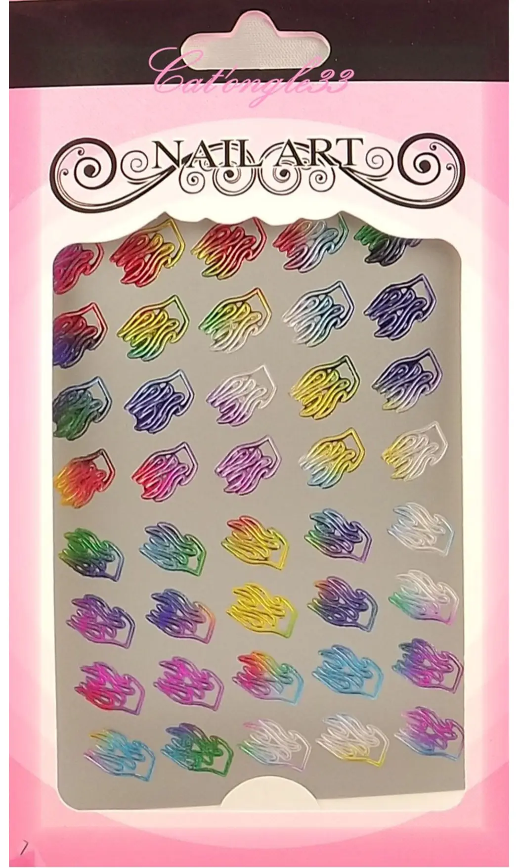 Stickers peel off flamme