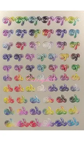 Stickers peel off tribal 3