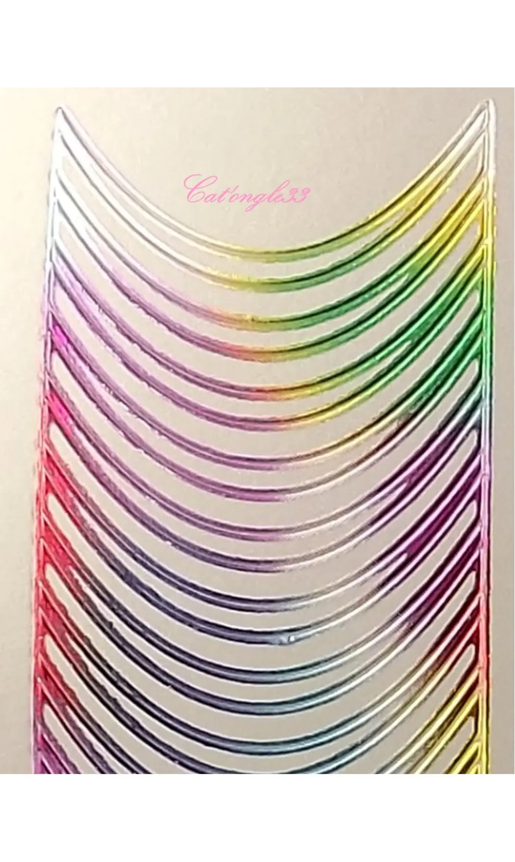 Stickers peel off french U