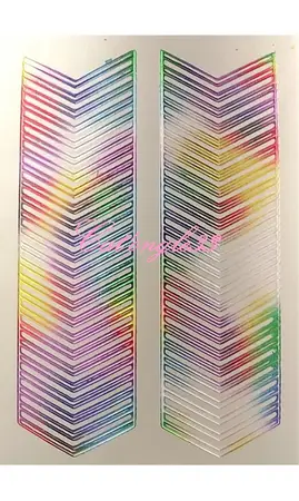 Stickers peel off V
