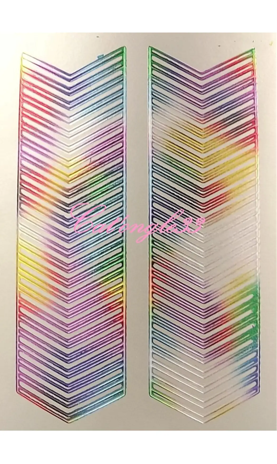 Stickers peel off V