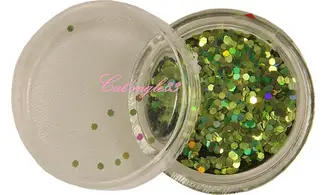 Paillette hexagonale vert clair