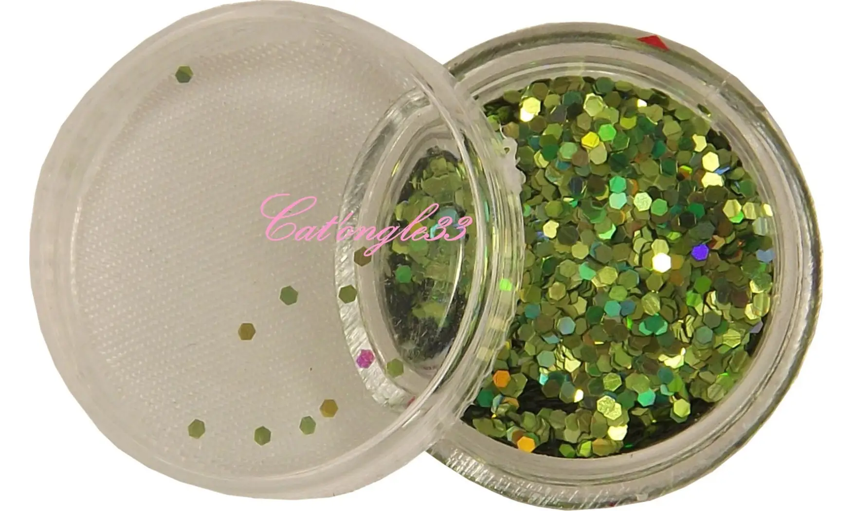 Paillette hexagonale vert clair