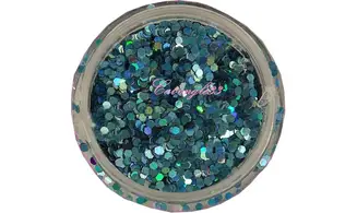 Paillette hexagonale turquoise