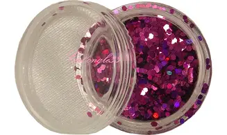 Paillette hexagonale fuchsia