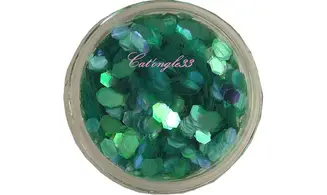Paillette hexagonale azur clair