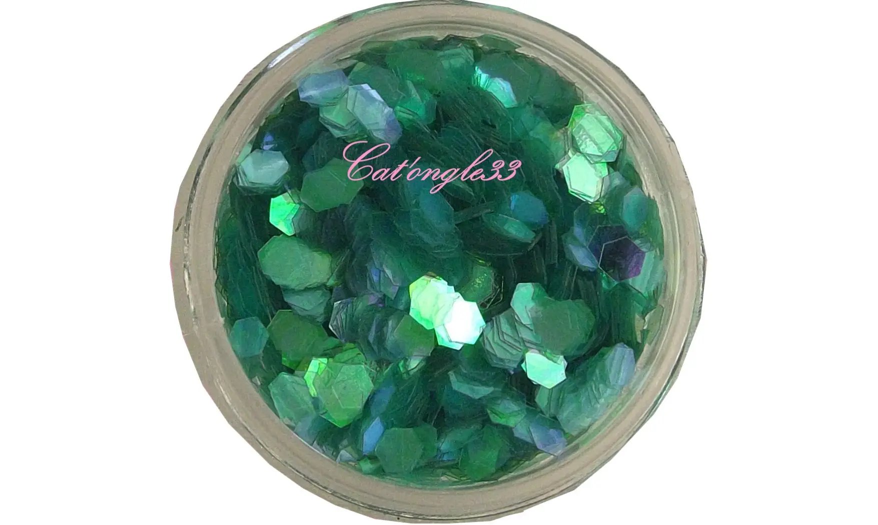 Paillette hexagonale azur clair
