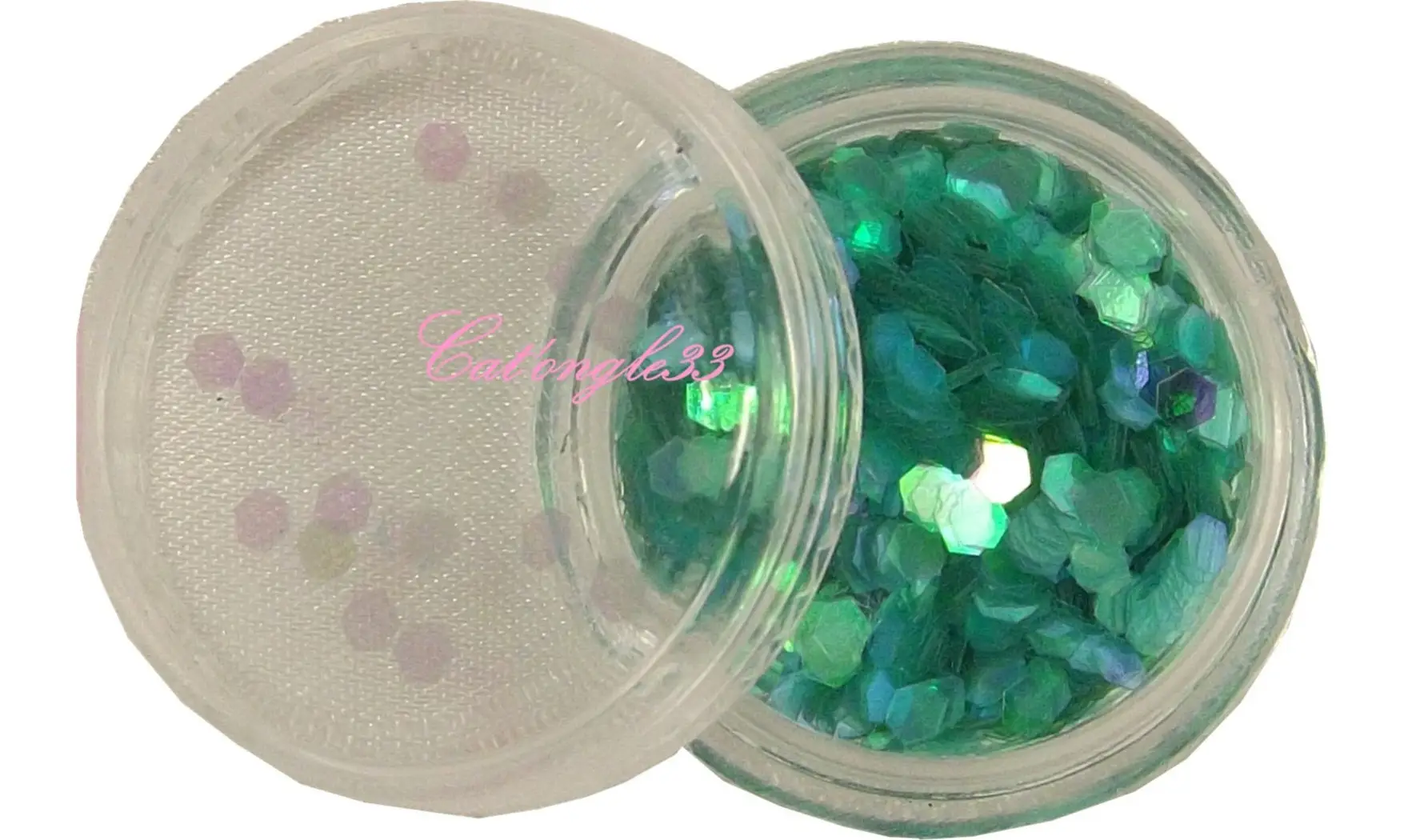 Paillette hexagonale azur clair