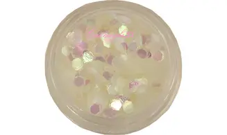 Paillette hexagonale blanche