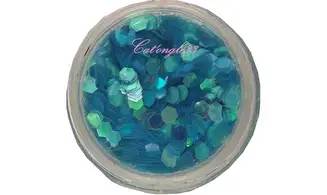 Paillette hexagonale bleu ciel