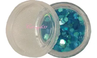 Paillette hexagonale bleu ciel