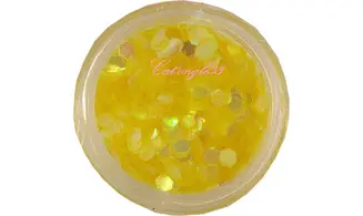 Paillette hexagonale jaune