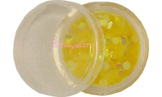 Paillette hexagonale jaune
