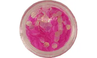 Paillette hexagonale rose clair