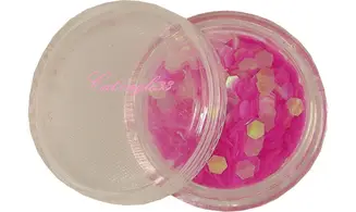 Paillette hexagonale rose clair