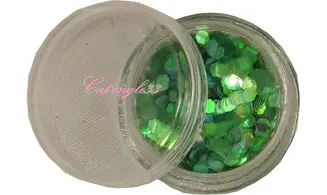 Paillette hexagonale vert très clair