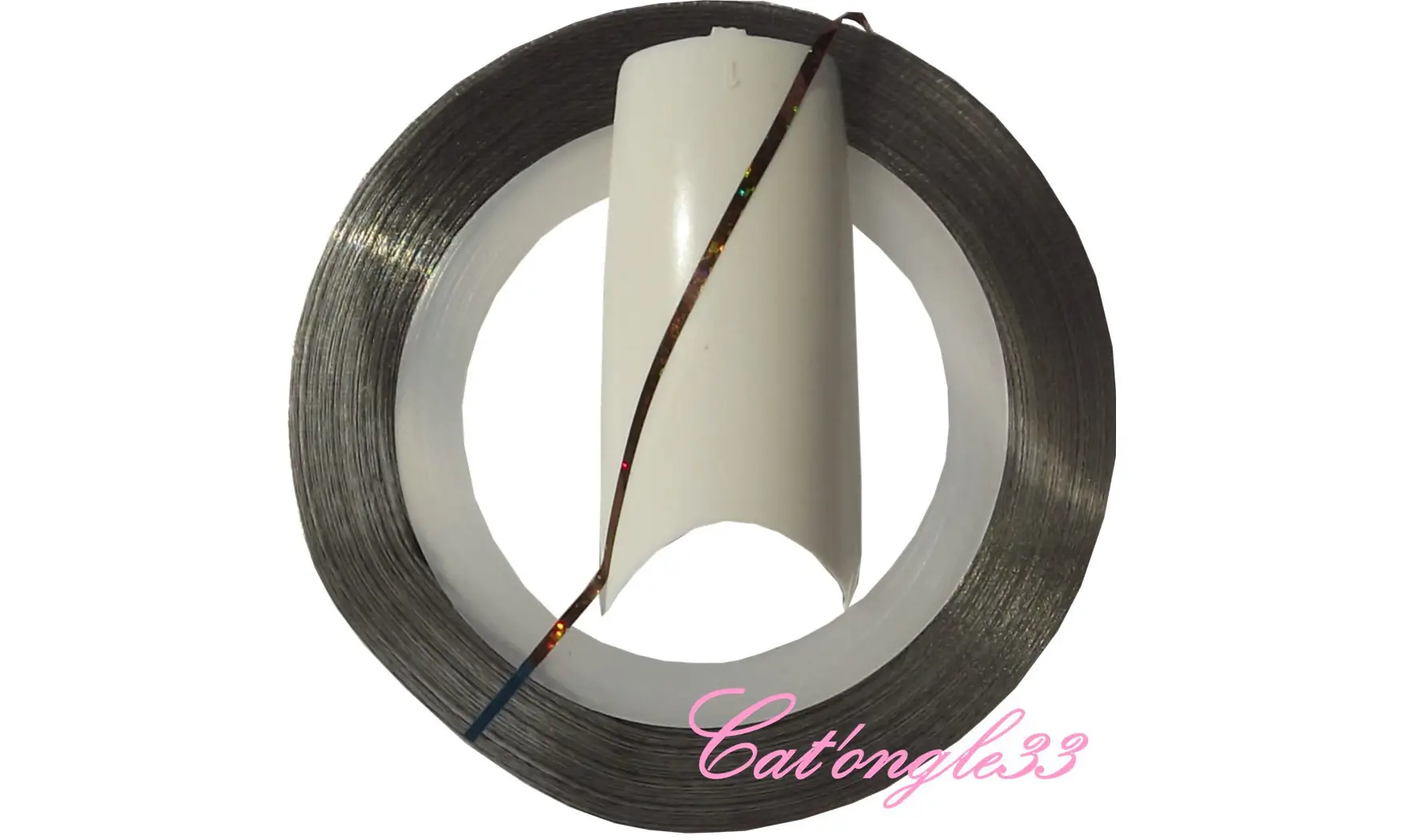 Striping tape marron holo autocollant