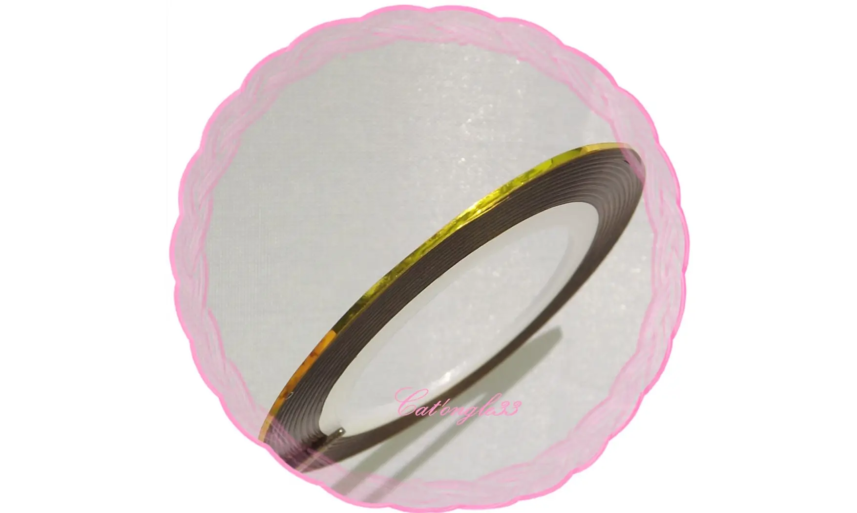 Striping tape jaune fil autocollant