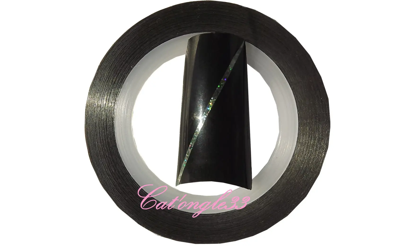 Striping tape gris vert holo autocollant