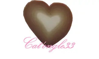 Sachet de fimo coeur marron blanc