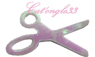 Dazzling hologramme ciseau blanc