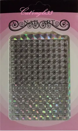 Stickers peel off carré rond