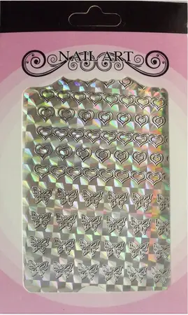 Stickers peel off coeur papillon