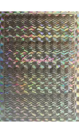 Stickers peel off zig-zag