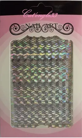 Stickers peel off zig-zag