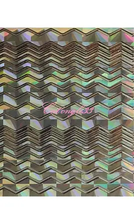 Stickers peel off zig-zag