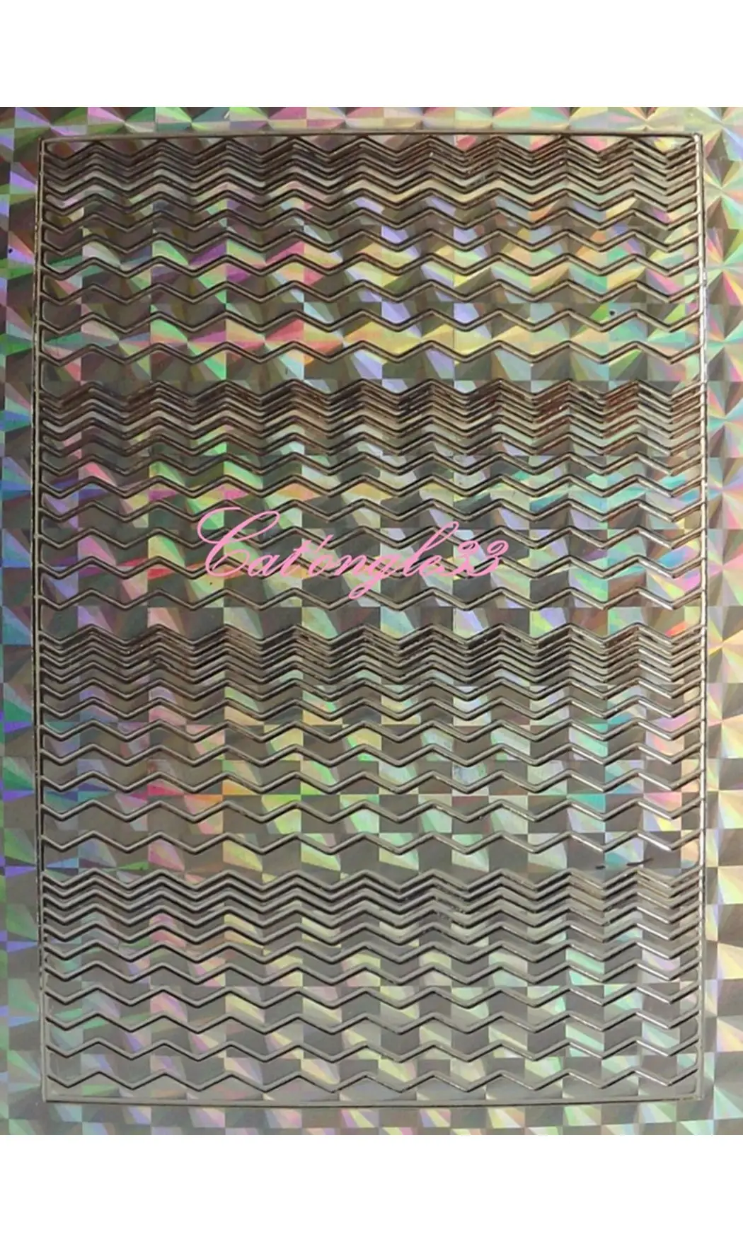 Stickers peel off zig-zag