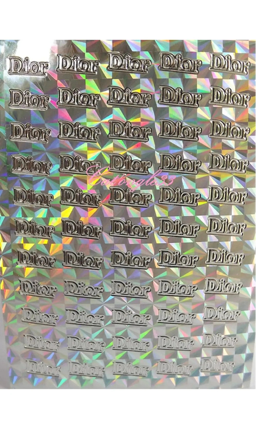 Stickers peel off D