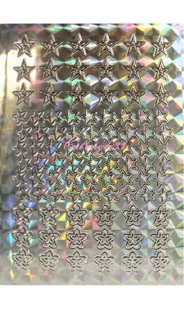 Stickers peel off fleurs étoiles