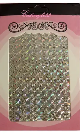 Stickers peel off fleurs étoiles
