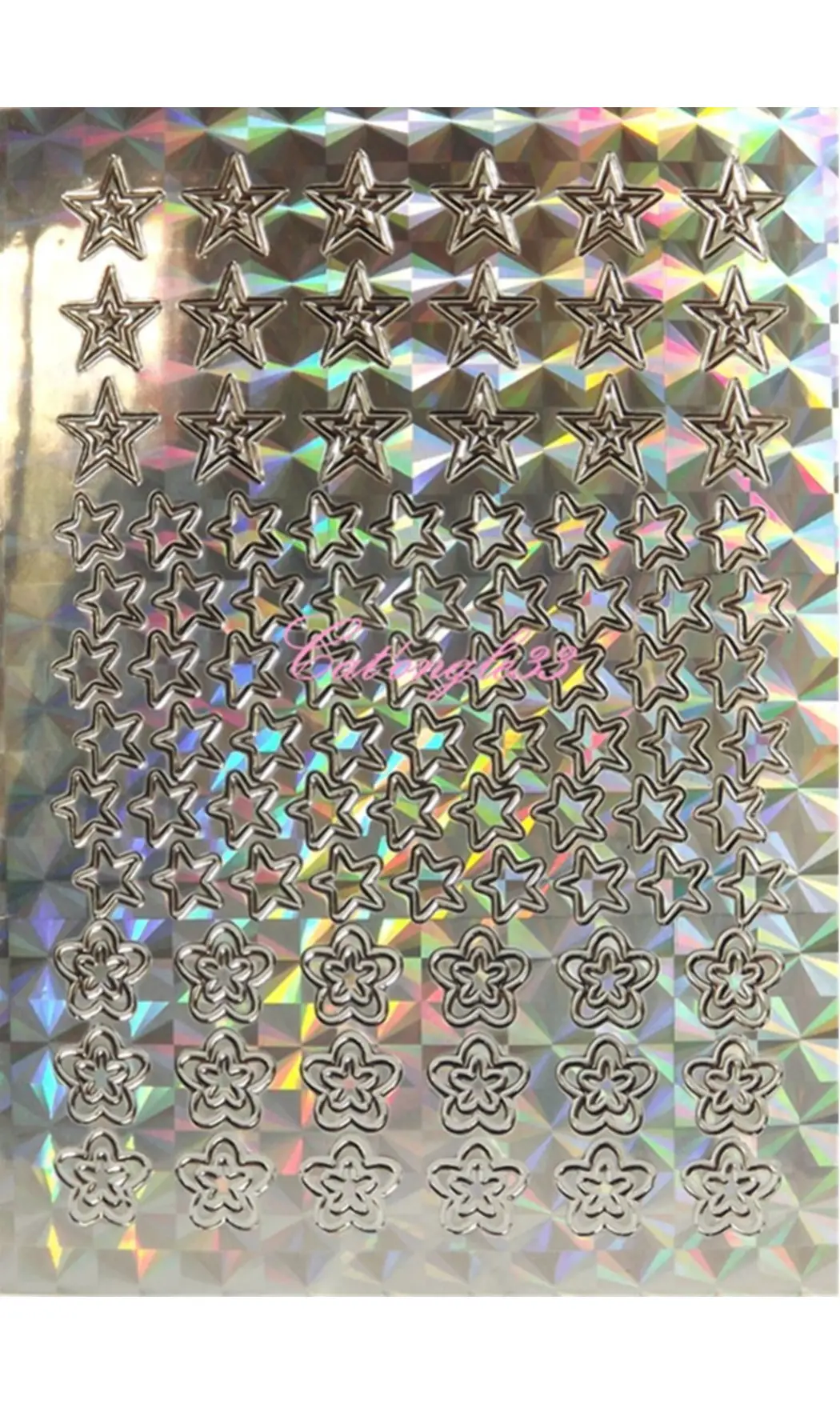 Stickers peel off fleurs étoiles