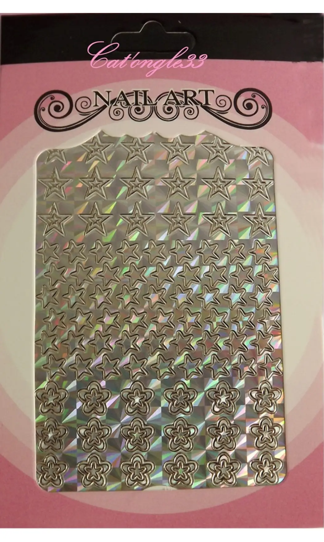 Stickers peel off fleurs étoiles