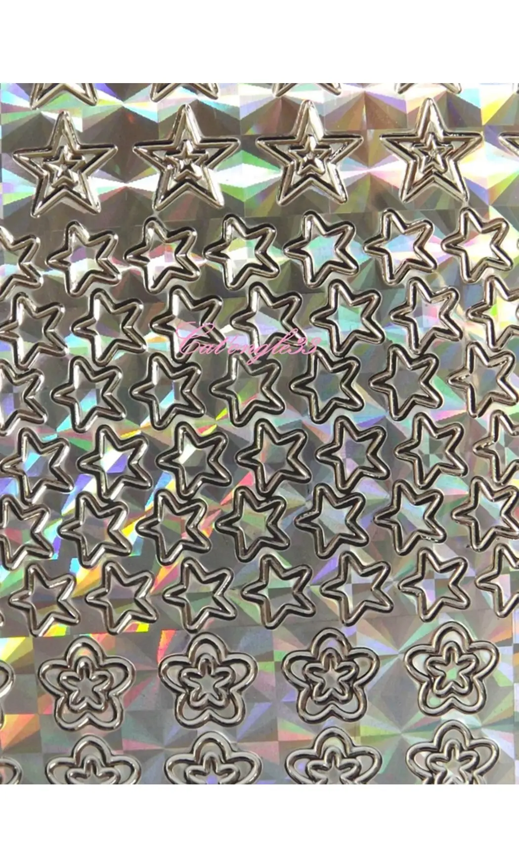 Stickers peel off fleurs étoiles